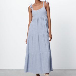 Zara Tiered Cotton Dress NWOT